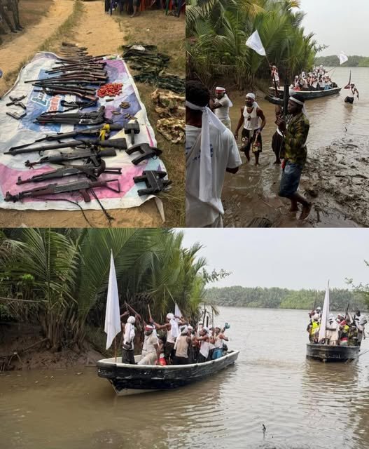 About 80 militantts in Cross River State have given up their weap0ns